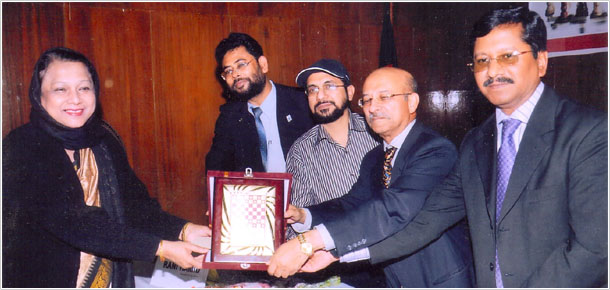 Prize giving ceremony of the Prime Bank 5th Women International Rating Chess Tournament-2010