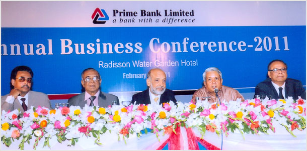 The 16th Annual Business Conference of Prime Bank Limited was held on 26th February, 2011 at Radisson Water Garden Hotel