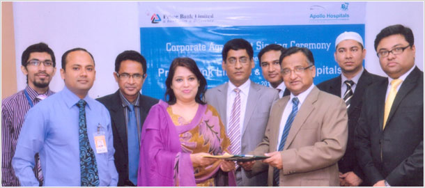 A Corporate Agreement between Prime Bank Limited and Apollo Hospital