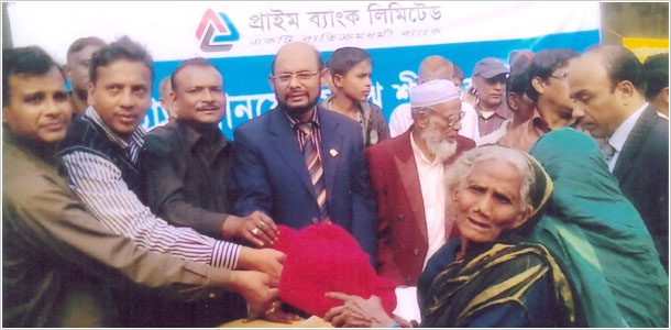 Prime Bank Distributes Blankets to Winter Troubled People in Khulna