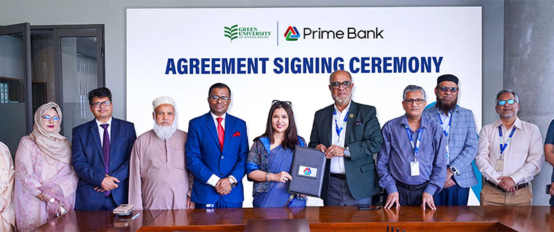 Prime Academia MoU Signing Between Prime Bank and Green University during the Empowering youth event