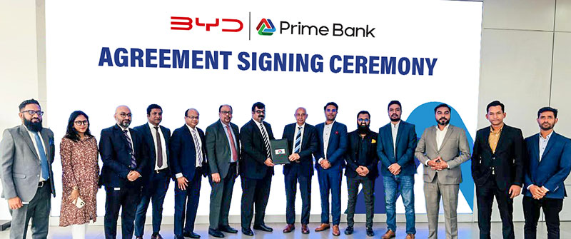 Prime Bank Customers to Enjoy Special Offer on Loan for BYD Vehicles